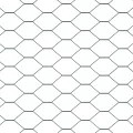 Clôture hexagonale Verte 1x10 m Acier