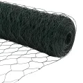 Clôture hexagonale Verte 1x10 m Acier