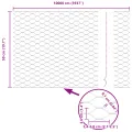 Clôture Hexagonale Verte 0.5x100 m Acier