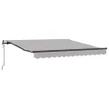 Store rétractable automatique  gris clair 300x250 cm