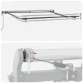 Store rétractable automatique  gris clair 300x250 cm