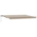 auvent rétractable automatique beige 500x300 cm