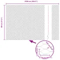 Clôture Hexagonale Verte 0.8x25 m Acier