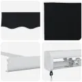 Store Rétractable Manuel  Noir 300x250 cm