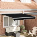 Store Manuel Rétractable Noir 300x250 cm