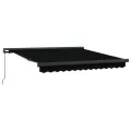Store Manuel Rétractable Noir 300x250 cm