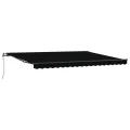 Store Rétractable Automatique  Noir 450x350 cm