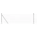 Set de poteaux de clôture Pack de 2 Acier galvanisé 25 x 0.5 m
