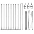 Ensemble de Poteaux de Clôture 25 m Lot de 2 Argent galvanisé