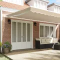 Auvent rétractable manuel beige 600x300 cm