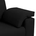 Canapé loveseat  noir 140 cm en tissu