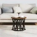 Tables d'appoint gigognes  2 pcs Chêne fumé en bois d'ingénierie