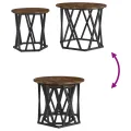 Tables d'appoint gigognes  2 pcs Chêne fumé en bois d'ingénierie