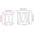 Tables d'appoint gigognes  2 pcs Chêne fumé en bois d'ingénierie