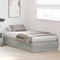 Cadre de lit de rangement  Gris Sonoma 100x200 cm