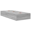 Cadre de lit de rangement  Gris Sonoma 100x200 cm