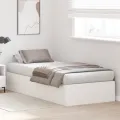 Cadre de lit de rangement  Blanc 100x200 cm