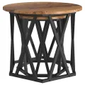 2 Tables d'appoint empilables  en bois vieilli et bois reconstitué