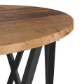 2 Tables d'appoint empilables  en bois vieilli et bois reconstitué