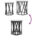 Tables d'appoint  2 pcs Gris Sonoma en bois aggloméré