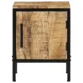 Table de chevet 30 x 30 x 40 cm en bois de mangue brut