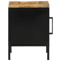 Table de chevet 30 x 30 x 40 cm en bois de mangue brut