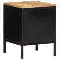 Table de chevet 30 x 30 x 40 cm en bois de mangue brut