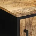 Table de chevet 30 x 30 x 40 cm en bois de mangue brut