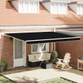 Tissu de remplacement de store pour cadre 4.5x3 m Noir