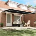 Tissu de remplacement de store pour cadre 4.5x3 m Noir
