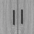 Cadre de lit de rangement gris sonoma 75x190 cm