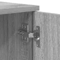 Cadre de lit de rangement gris sonoma 75x190 cm