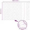 Clôture Hexagonale Grise 0.8x100 m Acier