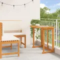 Set de jardin de 2 pièces avec coussins en acacia