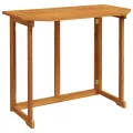 Set de jardin de 2 pièces avec coussins en acacia