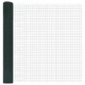 Set de poteaux de clôture Set de 2 Vert Métal 25 x 1 m Durable