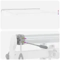 Auvent rétractable automatique rayé multicolore 400x350 cm