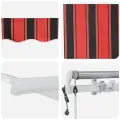 Auvent rétractable automatique Orange et Marron 450x350 cm