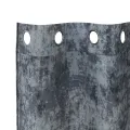 Rideaux en Velours 2 Pcs avec œillets Argenté 260x140 cm