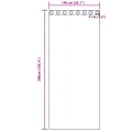 Rideaux en Velours 2 Pcs avec œillets Argenté 260x140 cm