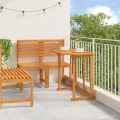 Ensemble de jardin 4 pièces en acacia