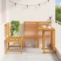 Ensemble de jardin 4 pièces en acacia