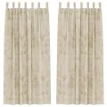 Rideaux 2 pcs avec œillets Crème 245x140 cm