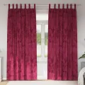 Rideaux en velours 2 pcs avec œillets Bordeaux 260x140 cm