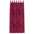 Rideaux en velours 2 pcs avec œillets Bordeaux 260x140 cm