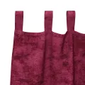 Rideaux en velours 2 pcs avec œillets Bordeaux 260x140 cm