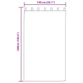 Rideaux en velours 2 pcs avec œillets Bordeaux 260x140 cm