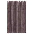 Rideaux en velours 2 pcs avec œillets Marron 175x140 cm