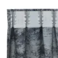Rideaux en velours 2 pcs avec œillets Gris argenté 245x140 cm