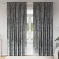 Rideaux en velours 2 pcs avec œillets gris 260x140 cm